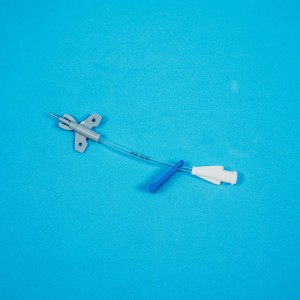 Peripheral central venous catheter set