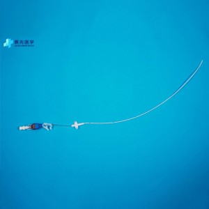 Peripheral central venous catheter set